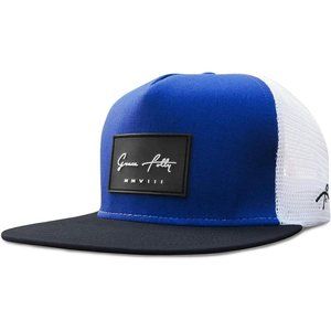 Men and Women Blue Black Snapback Mesh Caps